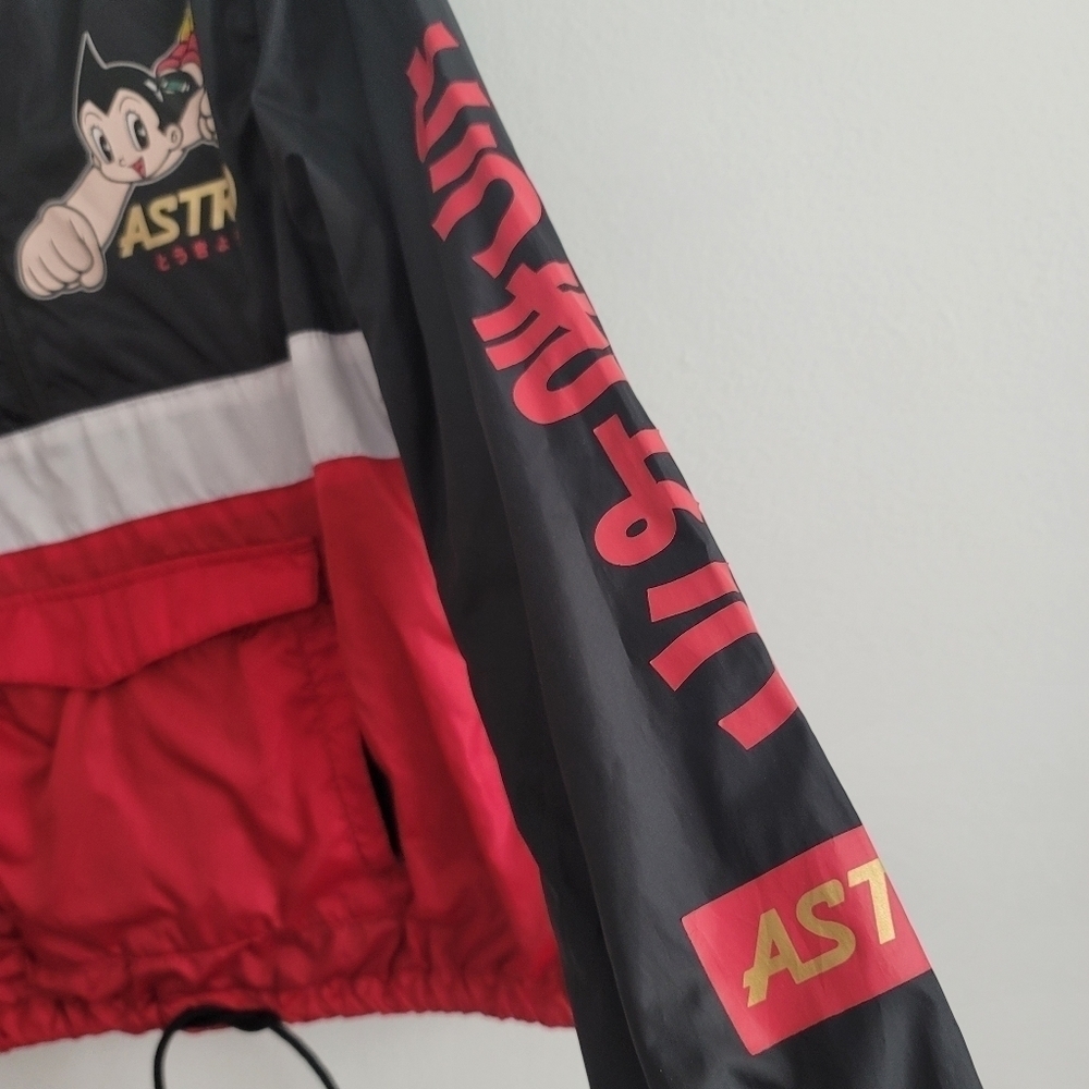 South Pole x Astro Boy Black Windbreaker Anorak Jacket - Picture 6 of 9